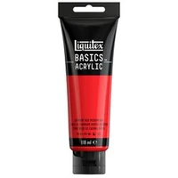 Acrylique liquitex basics - rouge cadmium moyen imit - 118ml