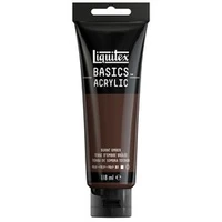 Acrylique liquitex basics - terre ombre brûlée - 118ml