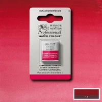 Aquarelle winsor & newton professional watercolour  - demi-godet carmin permanent -  479