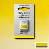 Aquarelle winsor & newton professional watercolour  - demi-godet jaune -  730