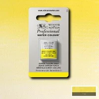 Aquarelle winsor & newton professional watercolour  - demi-godet jaune citron foncé -  348