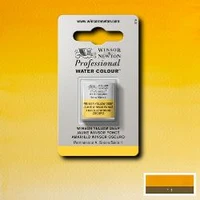 Aquarelle winsor & newton professional watercolour  - demi-godet jaune foncé -  731
