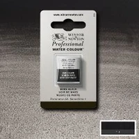 Aquarelle winsor & newton professional watercolour  - demi-godet noir de mars -  386