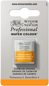 Aquarelle winsor & newton professional watercolour  - demi-godet orange de cadmium  -  089