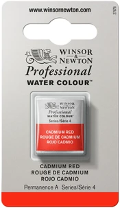 Aquarelle winsor & newton professional watercolour  - demi-godet rouge de cadmium  -  094