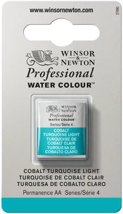 Aquarelle winsor & newton professional watercolour  - demi-godet turquoise cobalt clair  -  191