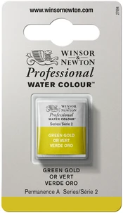 Aquarelle winsor & newton professional watercolour  - demi-godet vert dore  -  294