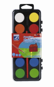 Boite de gouache pastilles 28mm Lefranc & Bourgeois /12
