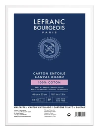 Carton entoilé blanc lefranc bourgeois - 46x33cm