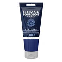 Tube acrylique fine lefranc bourgeois - bleu primaire - 80ml
