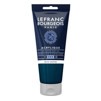 Tube acrylique fine lefranc bourgeois - bleu saphir - 80ml