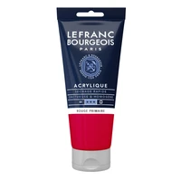 Tube acrylique fine lefranc bourgeois - rouge primaire - 80ml
