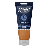 Tube acrylique fine lefranc bourgeois - terre de sienne naturelle - 80ml