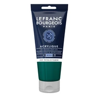 Tube acrylique fine lefranc bourgeois - vert phtalocyanine - 80ml