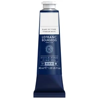 Tube huile fine lefranc bourgeois - blanc de titane - 40ml