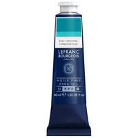 Tube huile fine lefranc bourgeois - bleu turquoise - 40ml