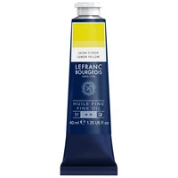 Tube huile fine lefranc bourgeois - jaune citron  - 40ml