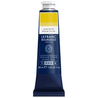 Tube huile fine lefranc bourgeois - jaune moyen - 40ml