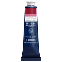 Tube huile fine lefranc bourgeois - laque de garance cramoisie - 40ml