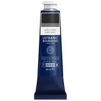 Tube huile fine lefranc bourgeois - noir d'ivoire - 40ml