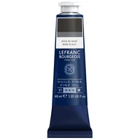 Tube huile fine lefranc bourgeois - noir de mars - 40ml