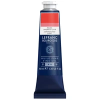 Tube huile fine lefranc bourgeois - rouge japonais clair - 40ml