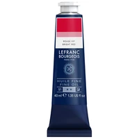 Tube huile fine lefranc bourgeois - rouge vif - 40ml