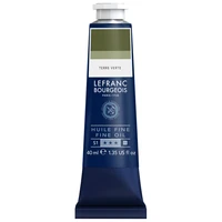 Tube huile fine lefranc bourgeois - terre verte - 40ml