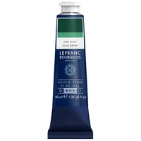 Tube huile fine lefranc bourgeois - vert olive - 40ml