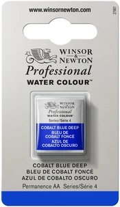 w&n aqua artists water colour 1/2g 180 bleu de cobalt fonce