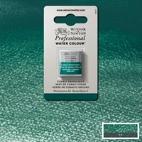 w&n aquarelle professionnelle 1/2 godet vert cobalt foncé