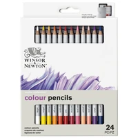 Winsor & newton studio collection crayons couleur boite metal - x24
