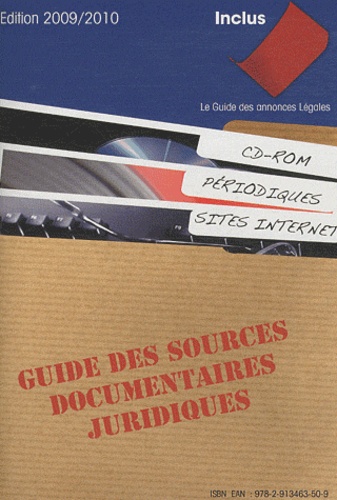  Legiteam - Guide des sources documentaires juridiques - CD-ROM, périodiques, sites Internet.