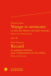 Voyage et aventures en deux îles désertes des Indes orientales