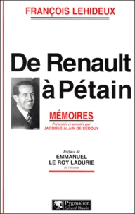 De Renault A Petain. Memoires