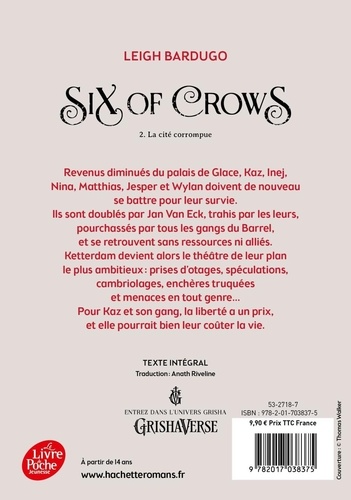 Six of Crows Tome 2 La cité corrompue