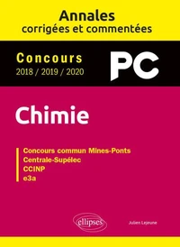 Concours Chimie PC 2018 / 2019 / 2020