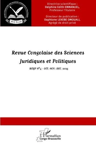 Revue Congolaise des sciences juridiques et politiques N° 4, octobre-novembre 2025