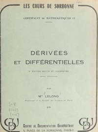 Dérivées et différentielles