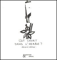 Qui court dans l'herbe ? Décor à colorier