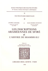 Les inscriptions araméennes de Sfiré et l'Assyrie de Shamshi-Ilu
