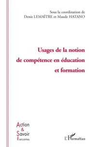 Usages de la notion de compétence en éducation et formation