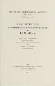Les obituaires du chapitre cathédral Saint-Etienne de Limoges