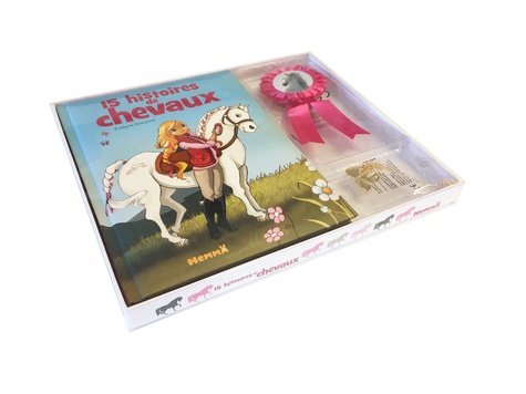 Lenia Major et Ella Coalman - 15 histoires de chevaux - Avec 1 collier doré avec un pendentif, un flow rose, une carte d'identité pour ton cheval, une pancarte pour ton box, des stickers.
