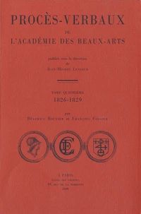 Procès-verbaux de l'Académie des beaux-arts