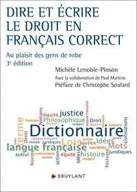 Dire et écrire le droit en français correct