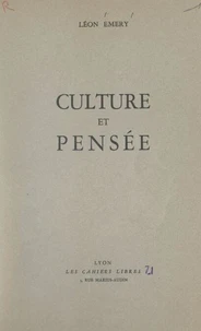 Culture et pensée