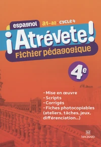 Espagnol 4e A1-A2 ¡Atrévete!