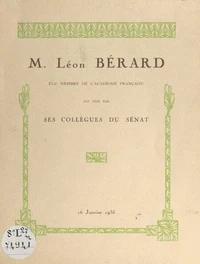 Léon Bérard, élu membre de l'Académie française est fêté par ses collègues du Sénat, 16 janvier 1935