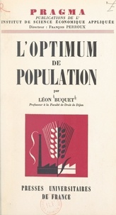 Léon Buquet et  Institut de science économique - L'optimum de population.